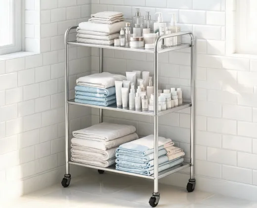 Slim rolling cart