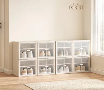 Eight cube shoe organizer